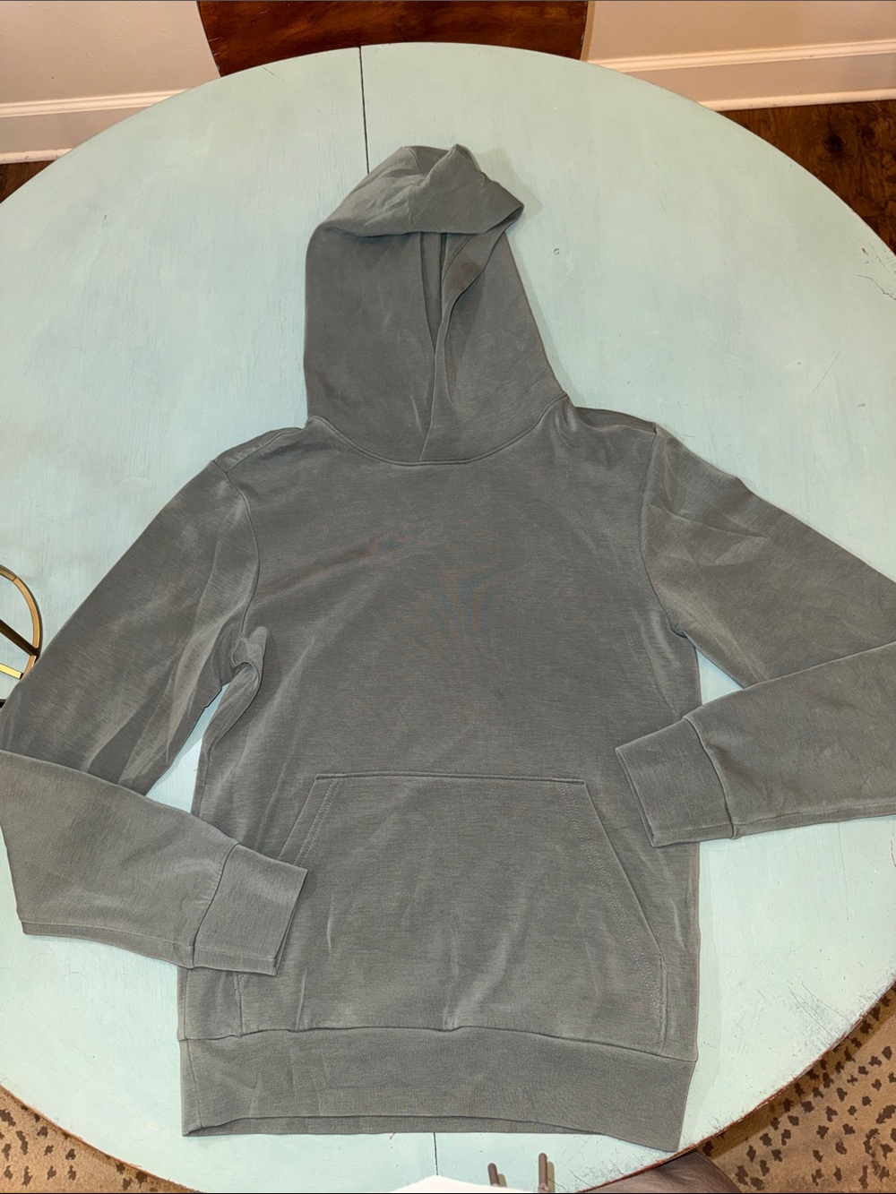 Men's Hooded Pullover Sweatshirt in Olive green